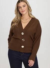 Cardigan boutonné en tricot