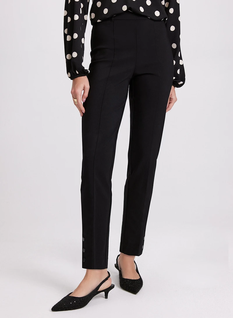 Slim Pull-On Ankle Pants