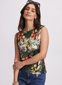 Camisole à motif tropical