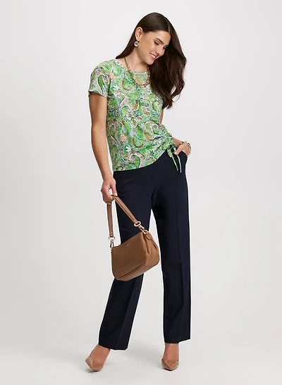 Paisley T-Shirt & Straight Leg Pants