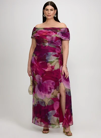 Floral Off-Shoulder Dress