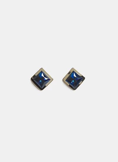Glass Stone Earrings