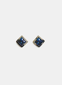 Boucles d'oreilles à pierres facettées 