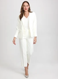 Peaked Lapel Blazer & Lily Straight-Leg Pants
