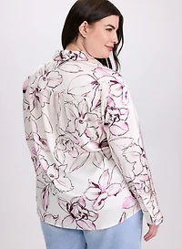 Floral Button-Down Blouse
