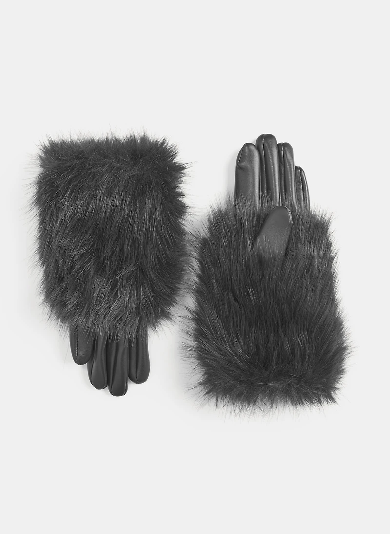 Faux-Fur Gloves