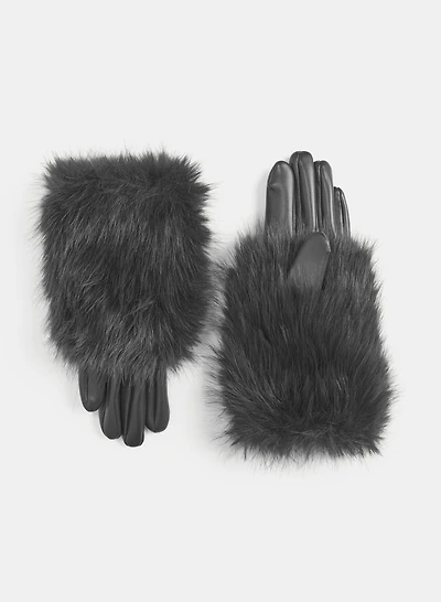 Faux-Fur Gloves