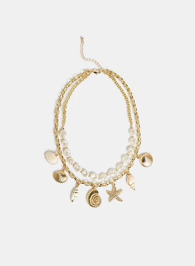 Seashell & Starfish Necklace