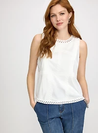 Haut sans manches en crochet