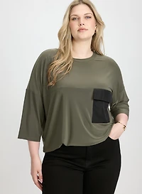 Haut à poche appliquée