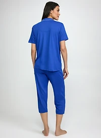 Jersey Top & Capri Pyjama Set