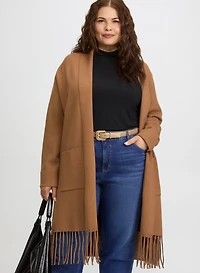 Fringe Colour Block Cardigan