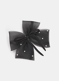 Pearl Bow Brooch