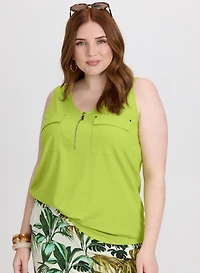 Débardeur à fermeture éclair