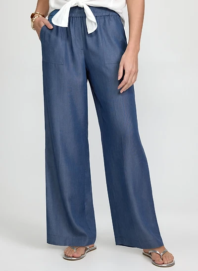 Pantalon en denim lyocell