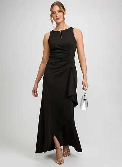 Fitted Scuba Crepe Dress