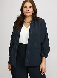 Blazer à devant ouvert