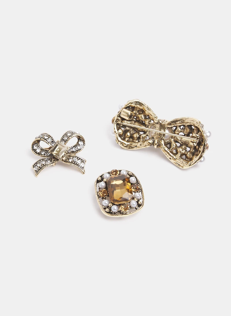 Ensemble de trois broches