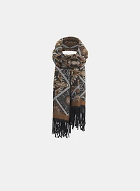 Geometric & Floral Scarf
