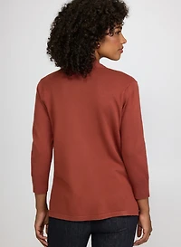 Knit Open-Front Cardigan