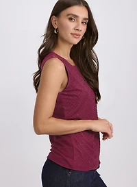 Rhinestone Embellished Tank Top