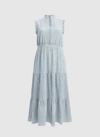 Robe maxi rayée