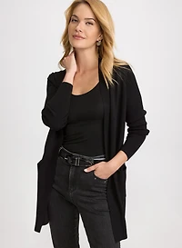 Cardigan long à poches