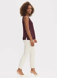 Sleeveless Blouse & Ankle-Length Pants