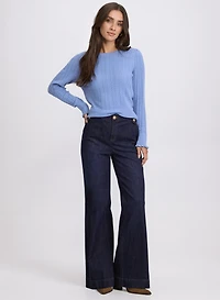 Pointelle Knit Sweater