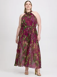 Floral Halter Jumpsuit