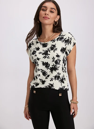 Floral Bubble Knit Top