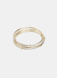 Three-Row Bangle Set