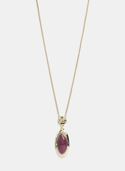 Collier à pendentif ovale