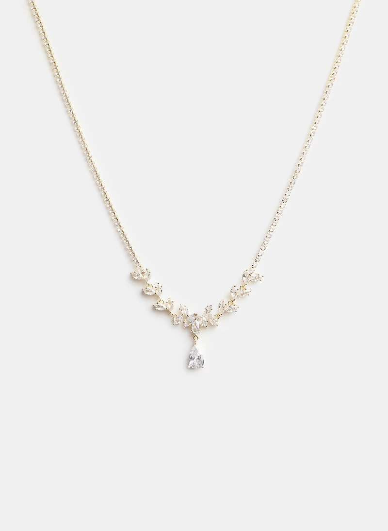 Crystal Foliage Necklace