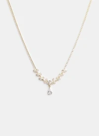 Crystal Foliage Necklace