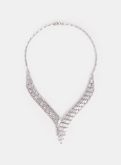 Crystal Baguette Necklace