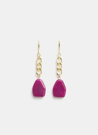 Stone Drop Earrings