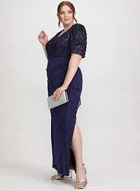 Embroidered Empire Waist Dress