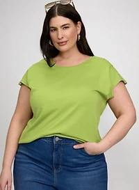 T-shirt à épaules tombantes