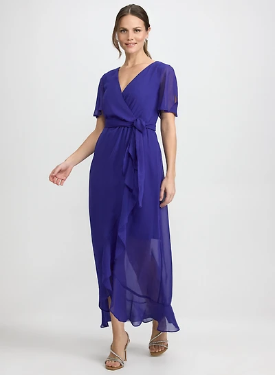 Robe portefeuille en chiffon