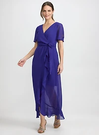 Robe portefeuille en chiffon