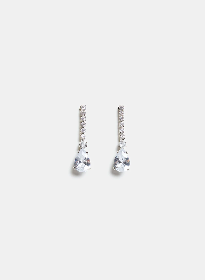 Boucles d'oreilles à pierre en goutte d'eau