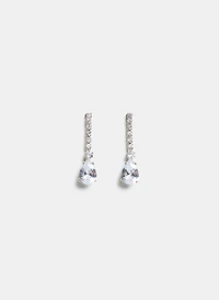 Boucles d'oreilles à pierre en goutte d'eau