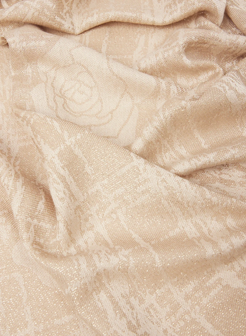 Foulard à motif floral mixte