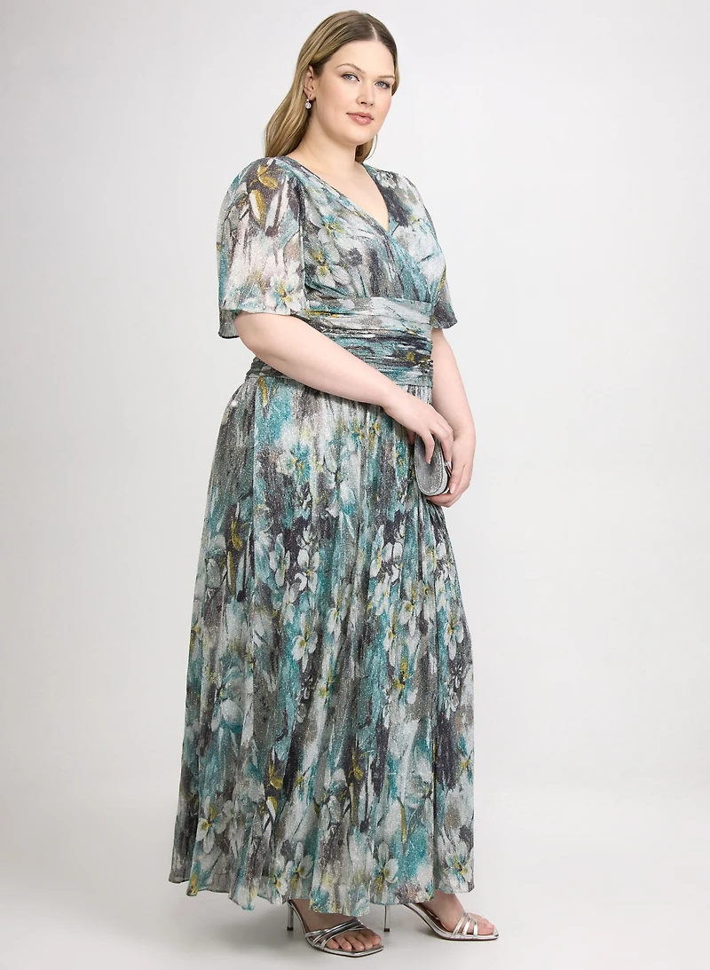 Shimmering Floral Dress