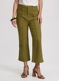 Cropped Flare-Leg Jeans