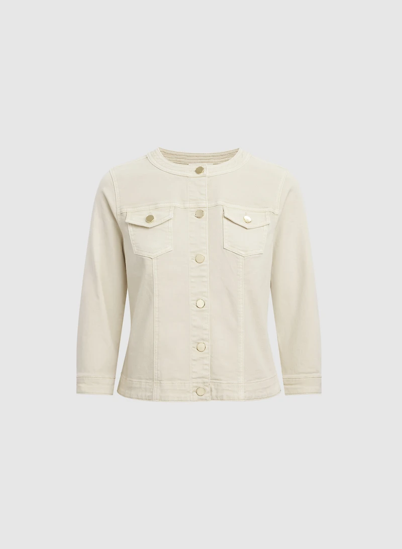 Veste boutonnée en denim