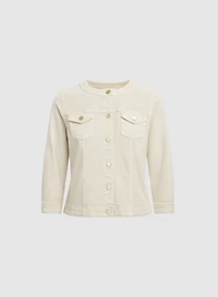 Veste boutonnée en denim