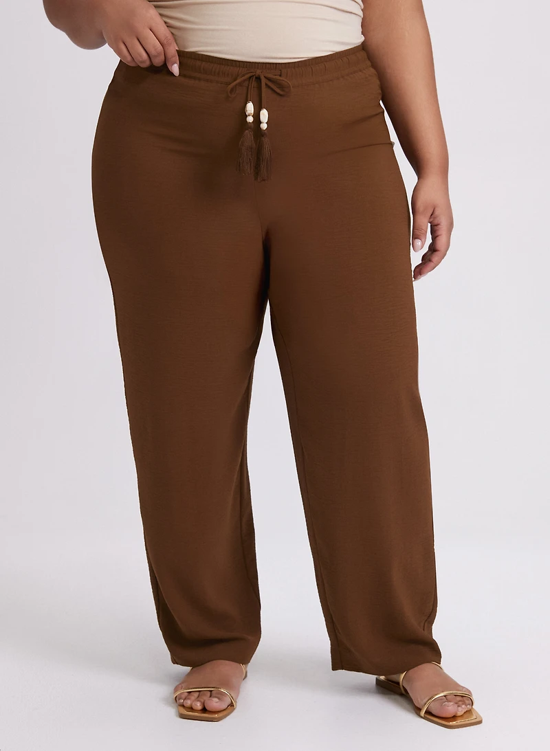 Olivia Crinkled Wide-Leg Pants