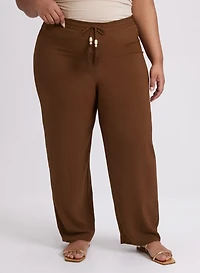 Olivia Crinkled Wide-Leg Pants